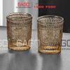 Ly Thuỷ Tinh Deli Vintage Amber Rock Glass 300ml | DELI DSKB040-1AHA, Thủy Tinh Cao Cấp