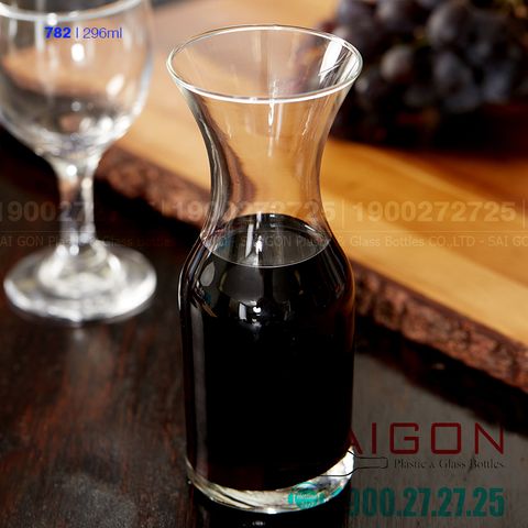 Bình Rót Thủy Tinh Libbey Decanter 296ml | LIBBEY 782 , Nhập Khẩu USA