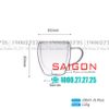Ly Thủy Tinh 02 lớp Delisoga Borosilicate Espresso Milk Double Wall Glass Cup 250ml | Deli GPB212 , Thủy Tinh Cao Cấp