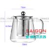 Bình Thủy Tinh Chịu Nhiệt Delisoga Borosilicate Glass Pitcher 750ml Nắp Inox 304 | DELI GPH74-2 , Thủy Tinh Cao Cấp