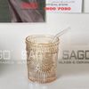 Ly Thuỷ Tinh Deli Vintage Amber Rock Glass 300ml | DELI DSKB040-1AHA, Thủy Tinh Cao Cấp