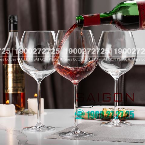 Ly thủy tinh Pha Lê IDELITA Danube Melodic Burgundy wine Crystal glasses 740ml | IDELITA 88BG66