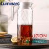 Bình Nước Thủy Tinh Luminarc Dona Embossment Wave 1000ml | Luminarc Q0433 , Thủy Tinh Cao Cấp