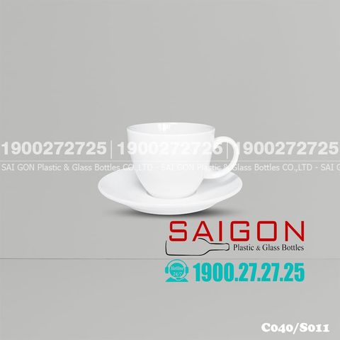 Bộ Tách Sứ CK Cappuccino 205ml | CK C040/S011 , Sứ CK Cao Cấp