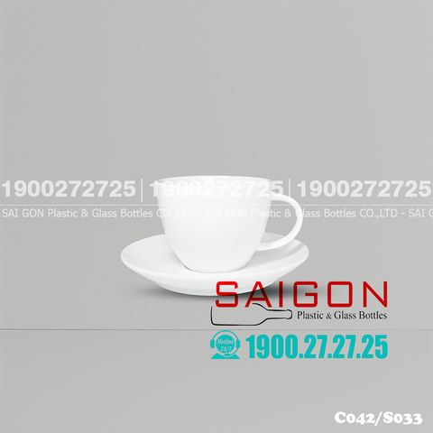 Bộ Tách Sứ CK Cappuccino 195ml | CK C042/S033 , Sứ CK Cao Cấp