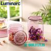 Hũ Thủy Tinh Luminarc Rondo ICE Pink 1000ml | Luminarc L0365 , Thủy Tinh Cao Cấp