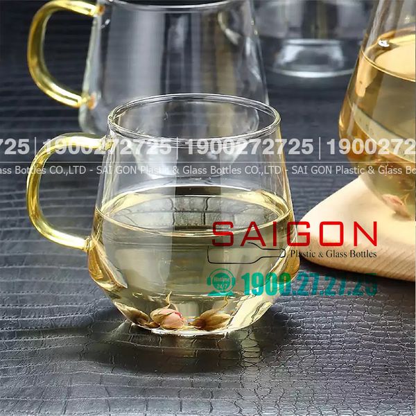 Ly Thủy Tinh Chịu Nhiệt Delisoga Borosilicate Lexington Coffee Cup Glass 420ml | Deli GPB57 , Thủy Tinh Cao Cấp