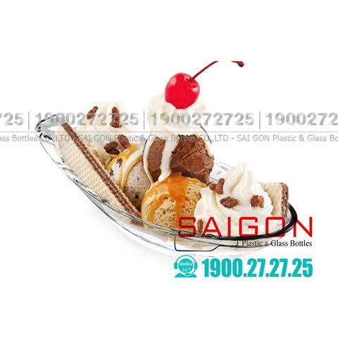 Ly Kem Thủy Tinh Ocean Delight Banana Split Dish | Ocean P02616 , Thủy Tinh Nhập Khẩu Thái Lan