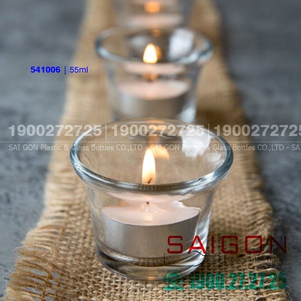 Cốc Nến Thủy Tinh Lucky Aroma T. Light Holder 55ml | Lucky 541006 , Nhập Khẩu Thái Lan