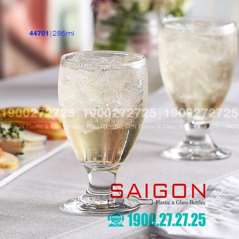 Ly Thủy Tinh Pasabahce Capri Banquet Goblet Glass 286ml | Pasabahce 44701 , Nhập Khẩu Thổ nhĩ Kỳ