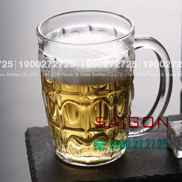 Ly thủy tinh Có Quai Union Beer Mug Glass 400ml | UG 316 , Nhập Khẩu Thái Lan