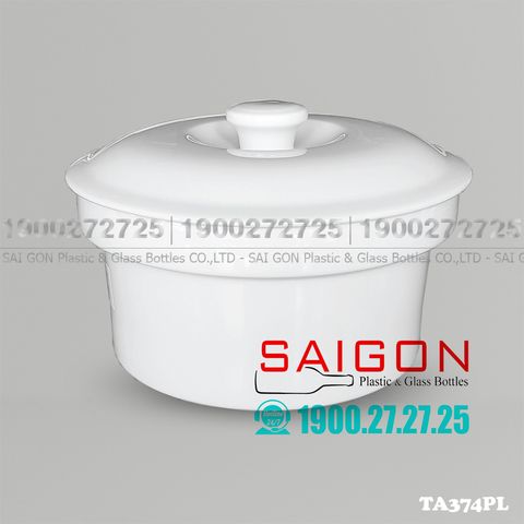 Thố Lớn Sứ CK 2400ml | CK TA374PL ; Trắng Trơn