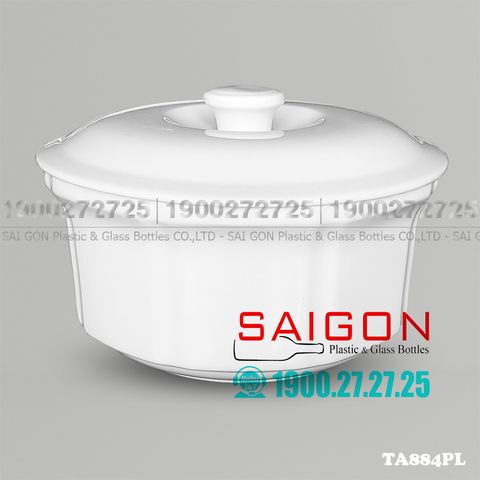 Thố Lớn Sứ CK 2550ml | CK TA884PL ; Trắng Trơn