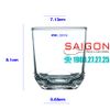 Ly Thủy Tinh Union Bottom Corner Rock Glass 225ml | UG 359 , Nhập Khẩu Thái Lan