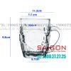 Ly thủy tinh Có Quai Union Beer Mug Glass 300ml | UG 217 , Nhập Khẩu Thái Lan