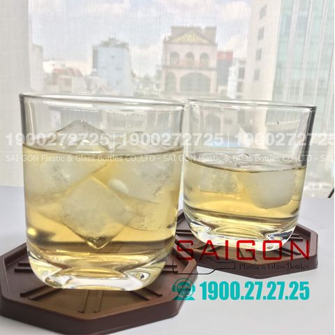 Ly Thủy Tinh Indo Bottom Corner Glass 220ml | Nhập Khẩu Indo