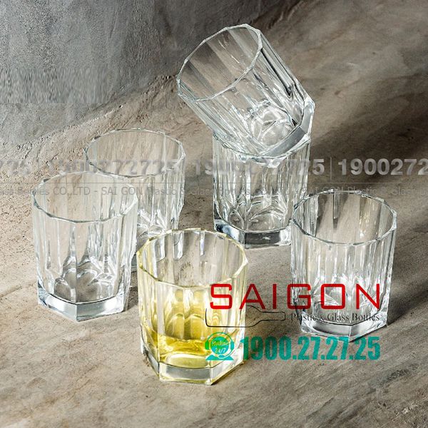 Ly Thủy Tinh Pha Lê ELIDO Ethan Whiskey Crystal Glass 324ml | ELIDO E66B02 , Thủy Tinh Pha Lê Cao Cấp