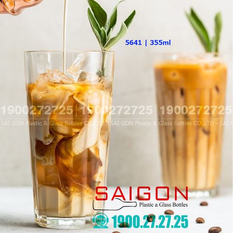 Ly Thủy Tinh Libbey Paneled Tumbler Beverage 355ml | Libbey 15641 , Thủy Tinh Cao cấp