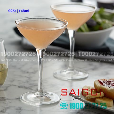 Ly Thủy Tinh Libbey Circa Cocktails Cocktail Glass 148ml | Libbey 9251 , Nhập Khẩu USA