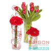 Bình Hoa Thủy Tinh Libbey Cylinder Vase 10.5'' | Libbey 889 , Nhập Khẩu USA