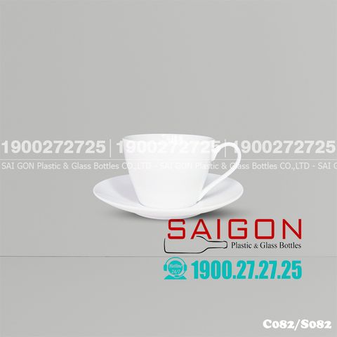 Bộ Tách Sứ CK Cappuccino 255ml | CK C082/S082 , Sứ CK Cao Cấp