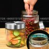 Hũ Thủy Tinh Delisoga Striped Pillar Glass Jar 2100ml , Nắp Inox 304 | HMFG60-2100B ,Thủy Tinh Cao Cấp