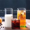 Ly Thủy Tinh Deli Borosilicate Square Tumber Glass 315ml | DELI LYGPG.4060-1 ,Thủy Tinh Cao Cấp