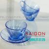 Bộ Tách Thủy Tinh Cường Lực Duralex Beau Rigave Marine Tea Mug Glass 180ml | DURALEX D9005BG , Nhập Khẩu Pháp