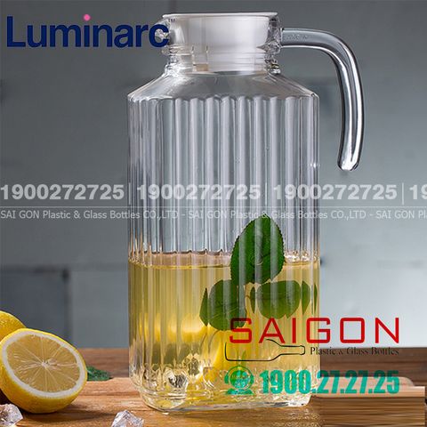 Bình Nước Thủy Tinh Luminarc Quadro Cao Cấp 1700ml | Luminarc G2668 , Thủy Tinh Cao Cấp