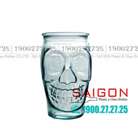 Ly Thủy Tinh Tái Chế Vidrios San Miguel VASO CALAVERA 450ml | VSM V2346 , Nhập Khẩu Tây Ban Nha