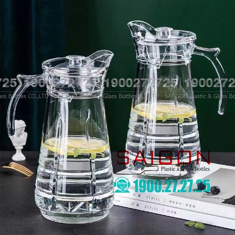 Bình Nước Thủy Tinh Deli Pitcher Glass 1700ml | DELI YZH36 ,Thủy Tinh Cao Cấp