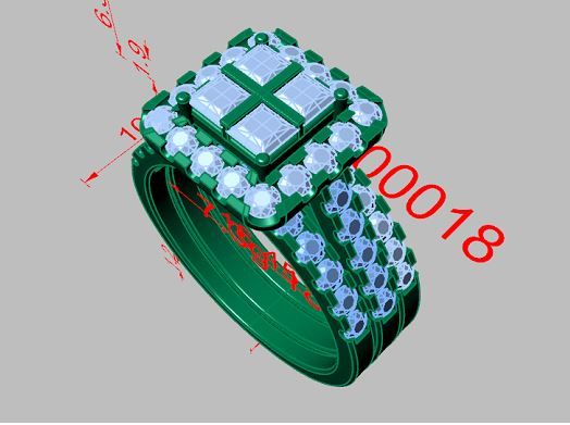 Mẫu 3D Nhẫn Nữ HPJ_RW_000053