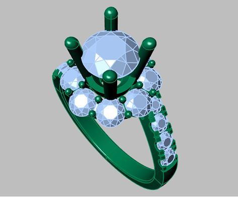Mẫu 3D Nhẫn Nữ HPJ_RW_000098