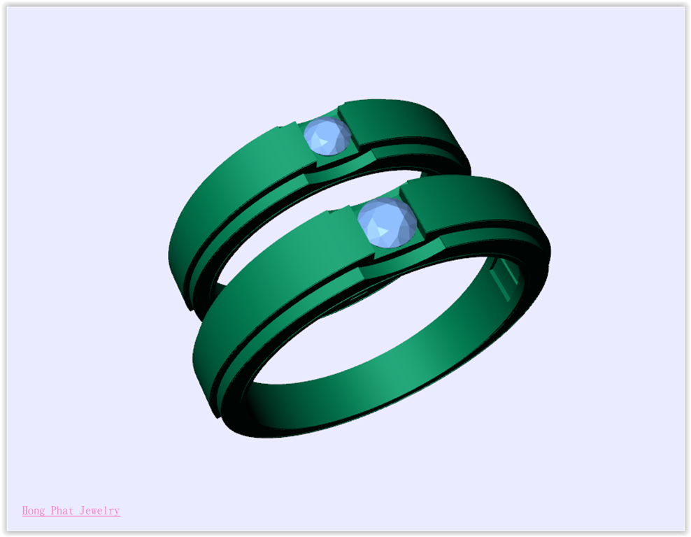 Mẫu Nhẫn Cặp 3D PNJ 5