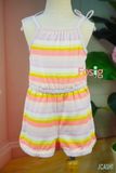  [9-10kg; 15-16kg] Romper Jumpsuit Đùi Bé Gái CJ - Sọc Hồng Tím 