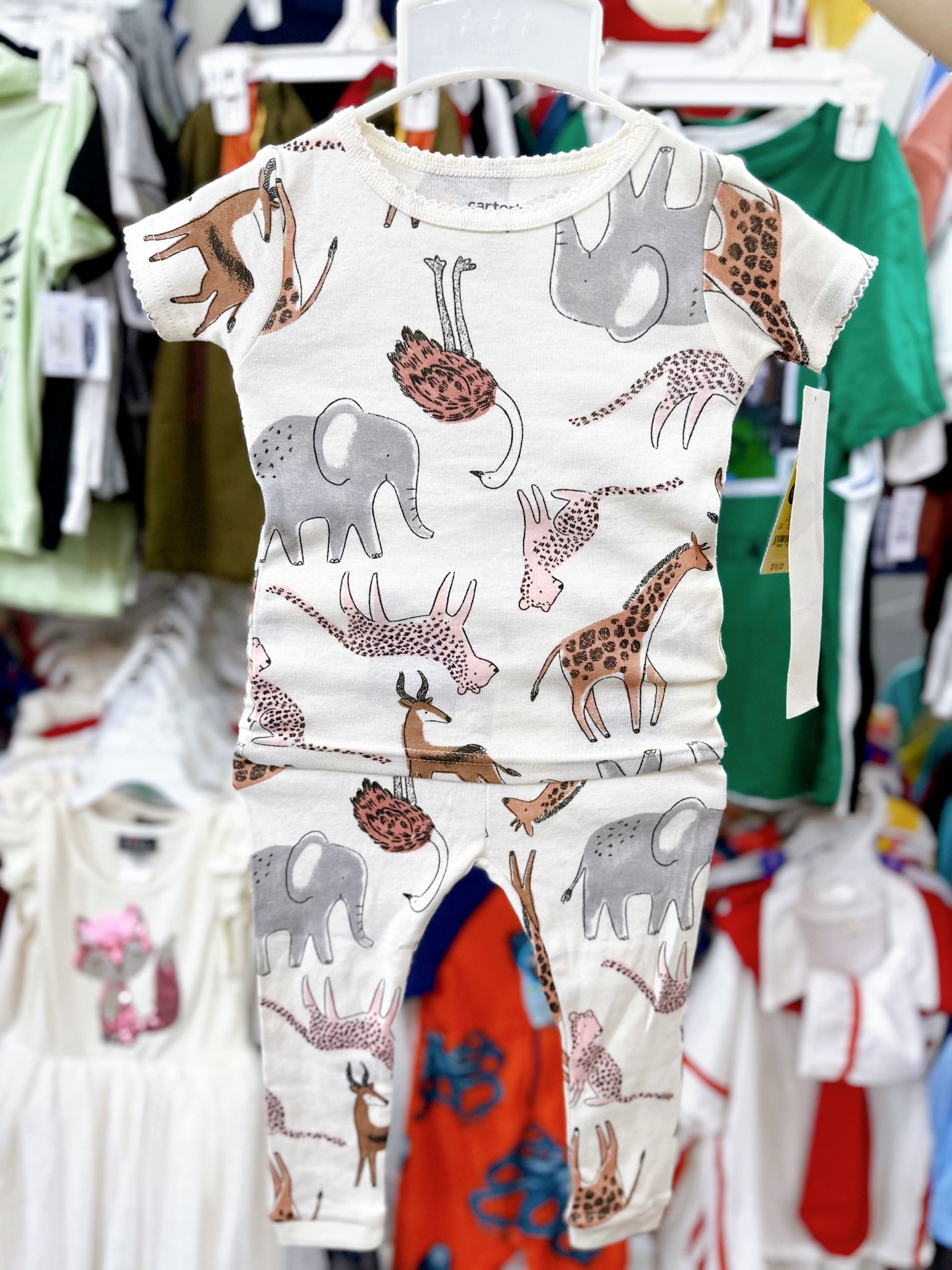 6-9kg; 14-15kg; 18-19kg Set 2 đồ bộ tay ngắn quần dài cho bé gái-S2b02G