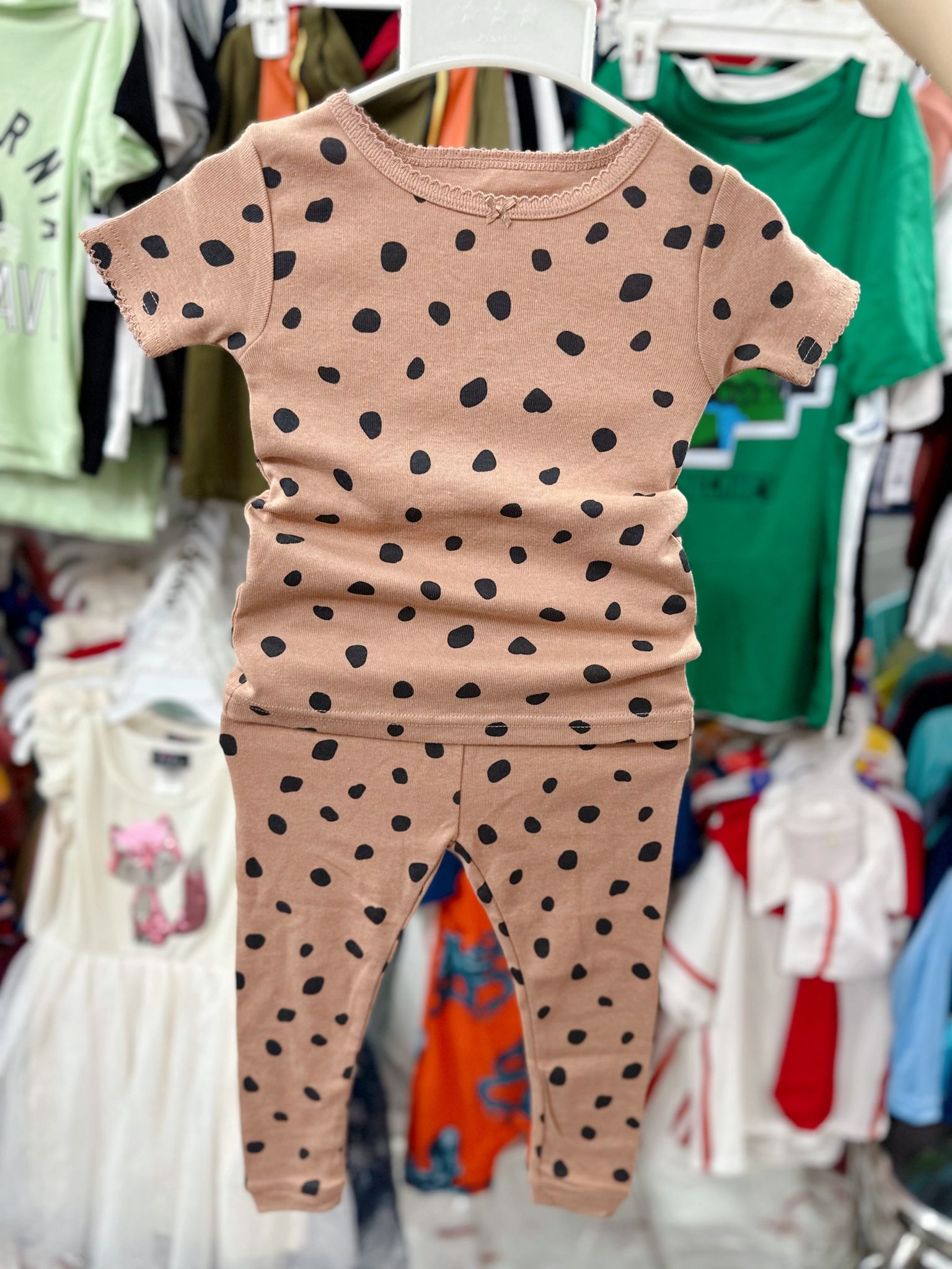 6-9kg; 14-15kg; 18-19kg Set 2 đồ bộ tay ngắn quần dài cho bé gái-S2b02G