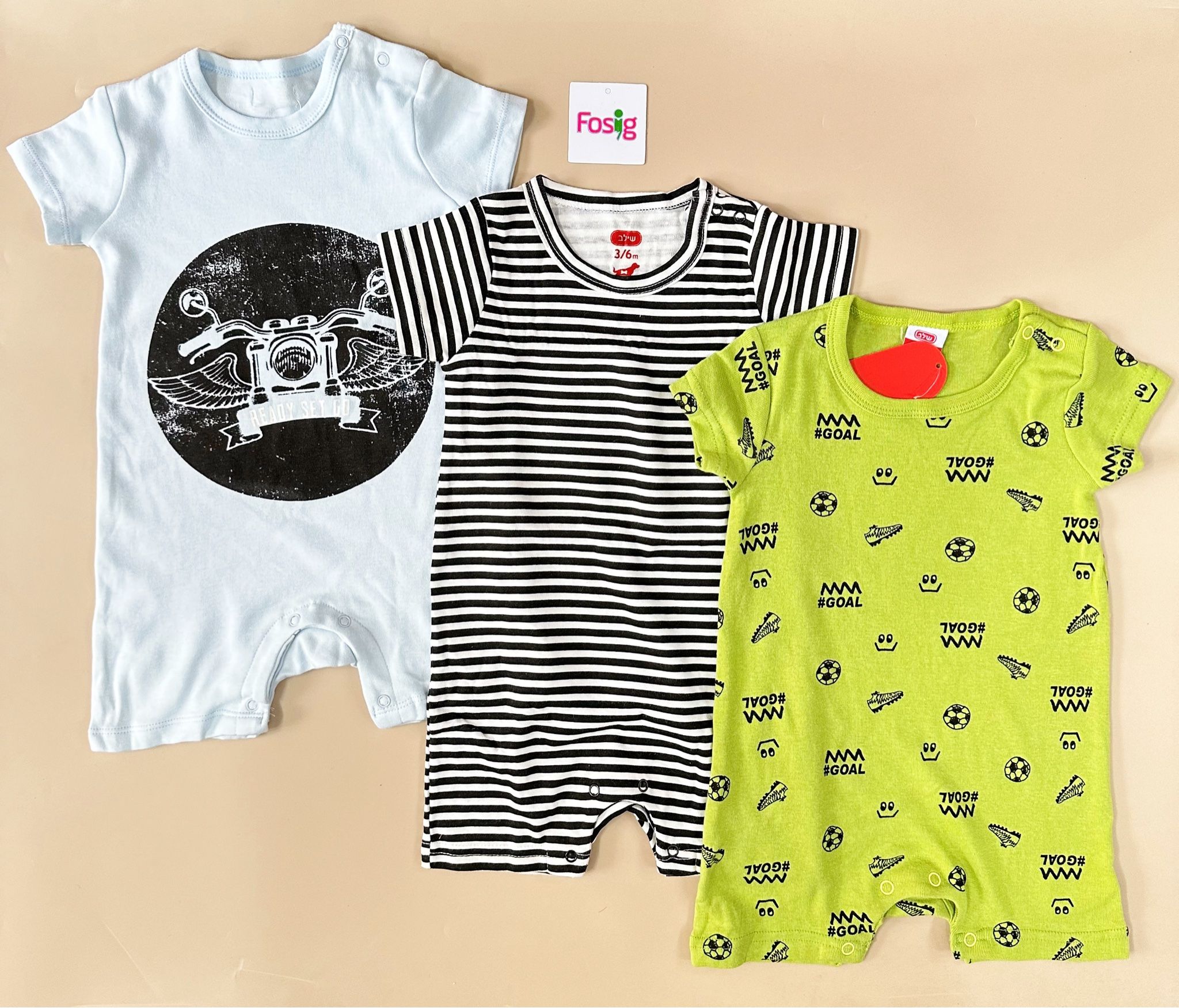 7-15kg Set 3 Romper bé trai siêu quậy- Set ngẫu nhiên S3R1G
