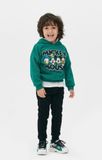  [18-19kg] Áo Hoodie Nỉ PM Bé Trai - Xanh Lá Mickey 