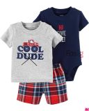  [6m-12m] Set Body Kèm Quần Bé Trai Cter - Navy Hi 