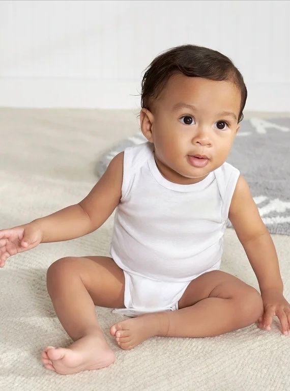 4-13kg; 12m-24m Bodysuit Tay Ngắn Bé Trai Cter - Trắng 3L