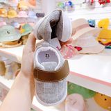  [11-12cm] Giày Vải Tập Đi Siêu Nhẹ Cho Bé - Xám Nâu 