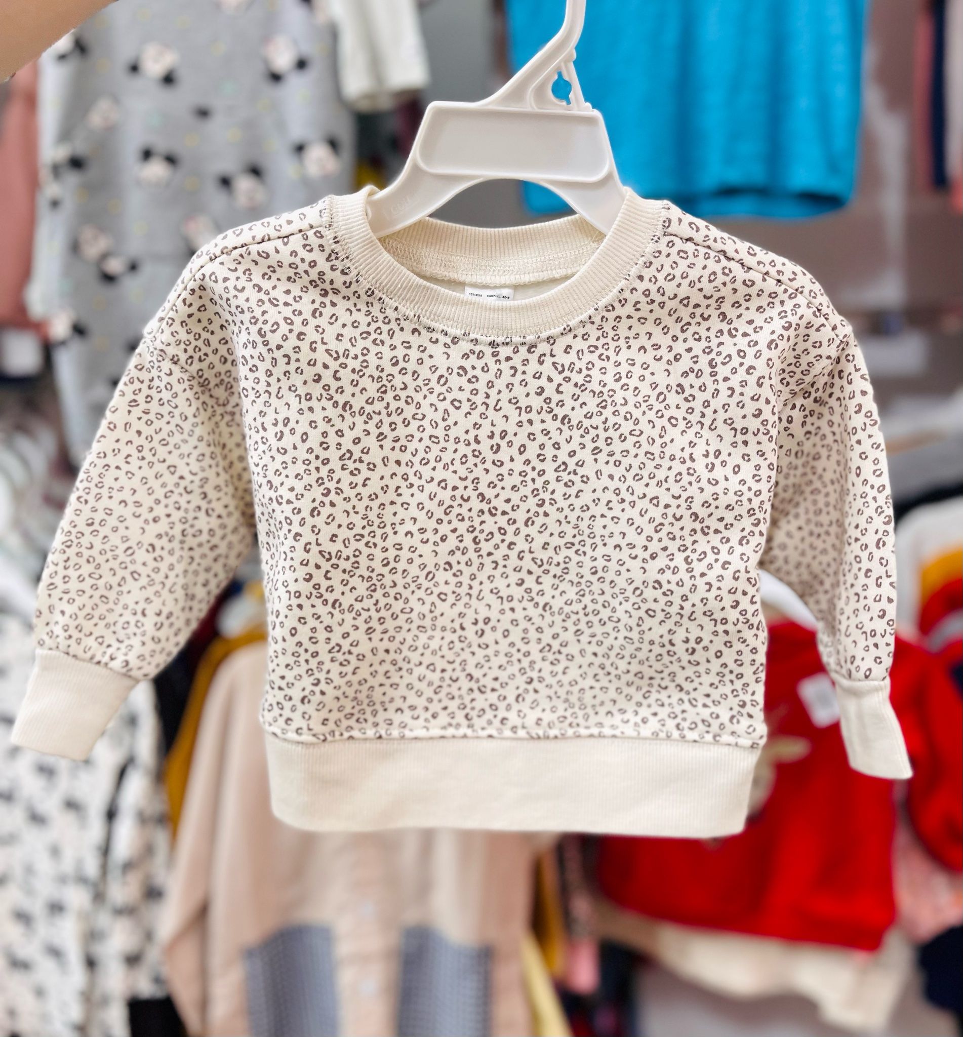 12M-5T Áo Sweater da cá cho bé gái- Kem da beo A111