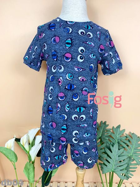  [16-22kg] Set Đồ Bộ Ngắn Bé Gái Kirk... - Navy Trắng Mắt 