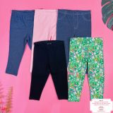  [3m-18m] Set 5 Quần Legging Bé Gái Cter240 - Combo màu ngẫu nhiên 