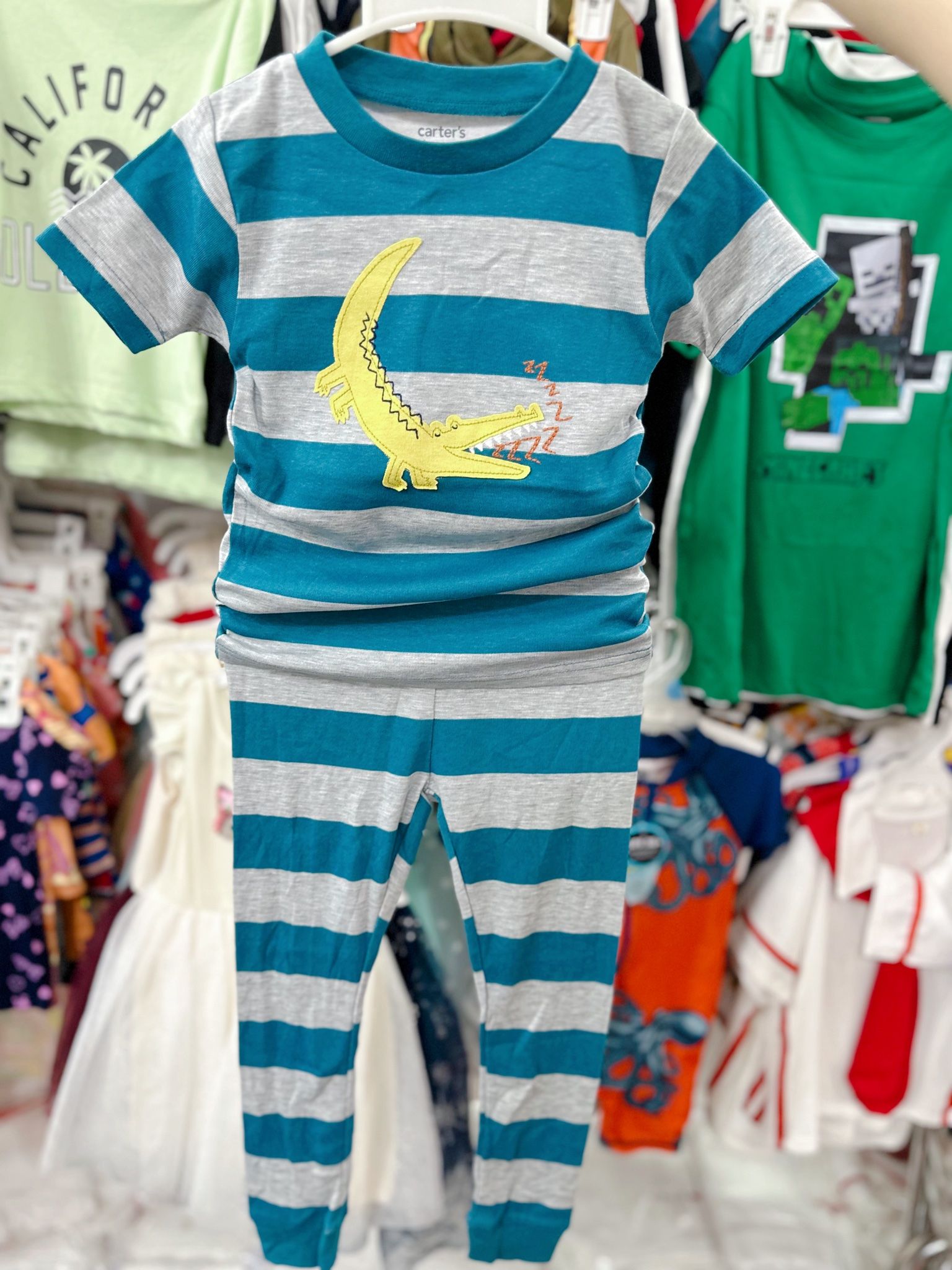 6-17kg; 28-30kg Set 2 đồ bộ tay ngắn quần dài cho bé trai-S2b02T