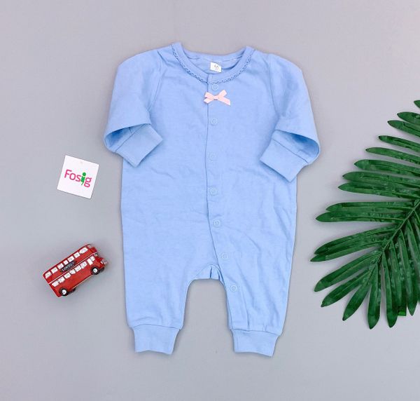  [0-1m, 4-6m] Sleepsuit Bé Gái HM - Xanh Trời [KV] 