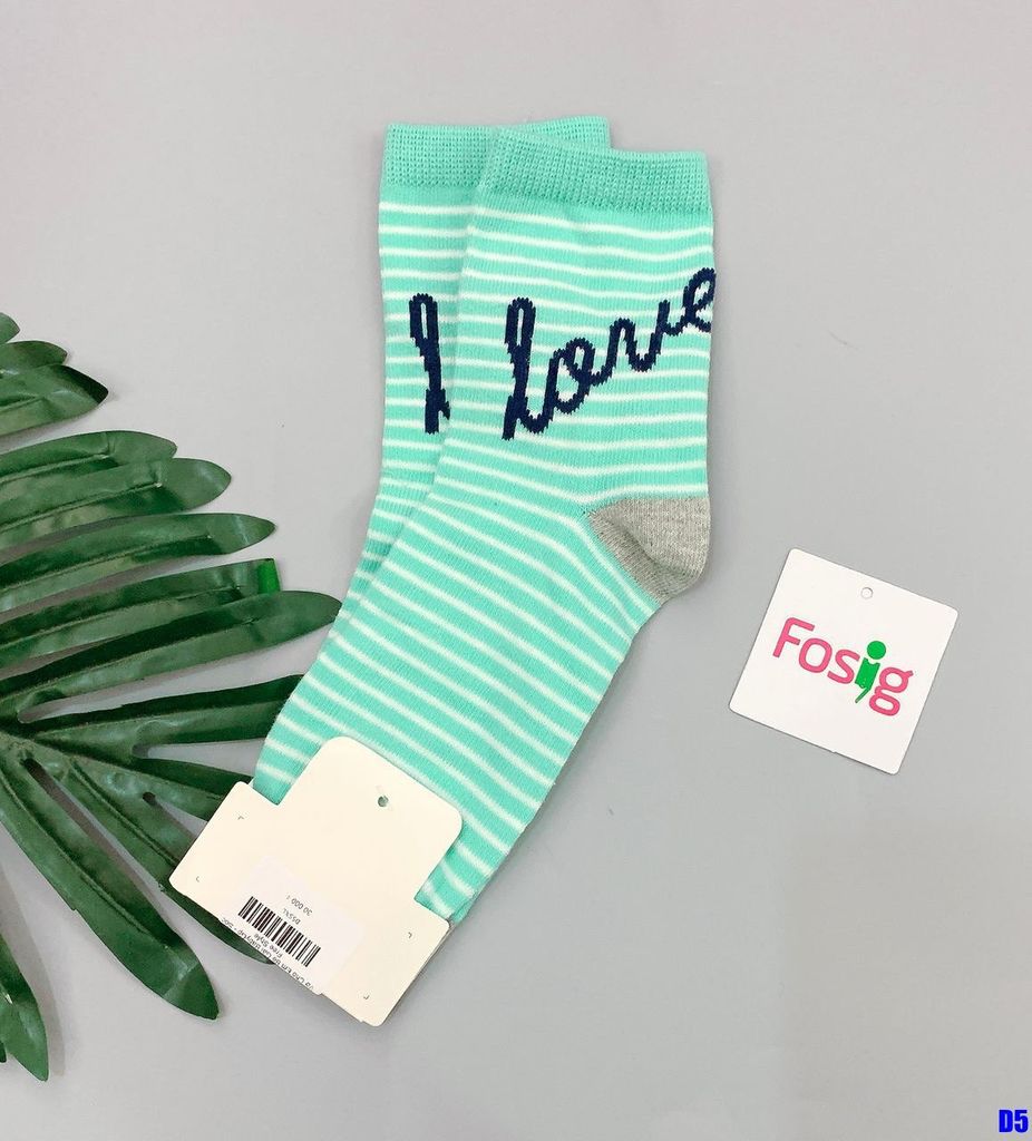 Vớ Cho Em Bé Gái BabyGp - Sọc Xanh Love