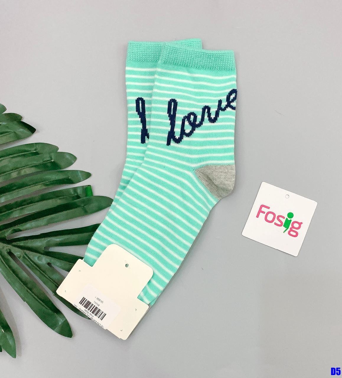 Vớ Cho Em Bé Gái BabyGp - Sọc Xanh Love