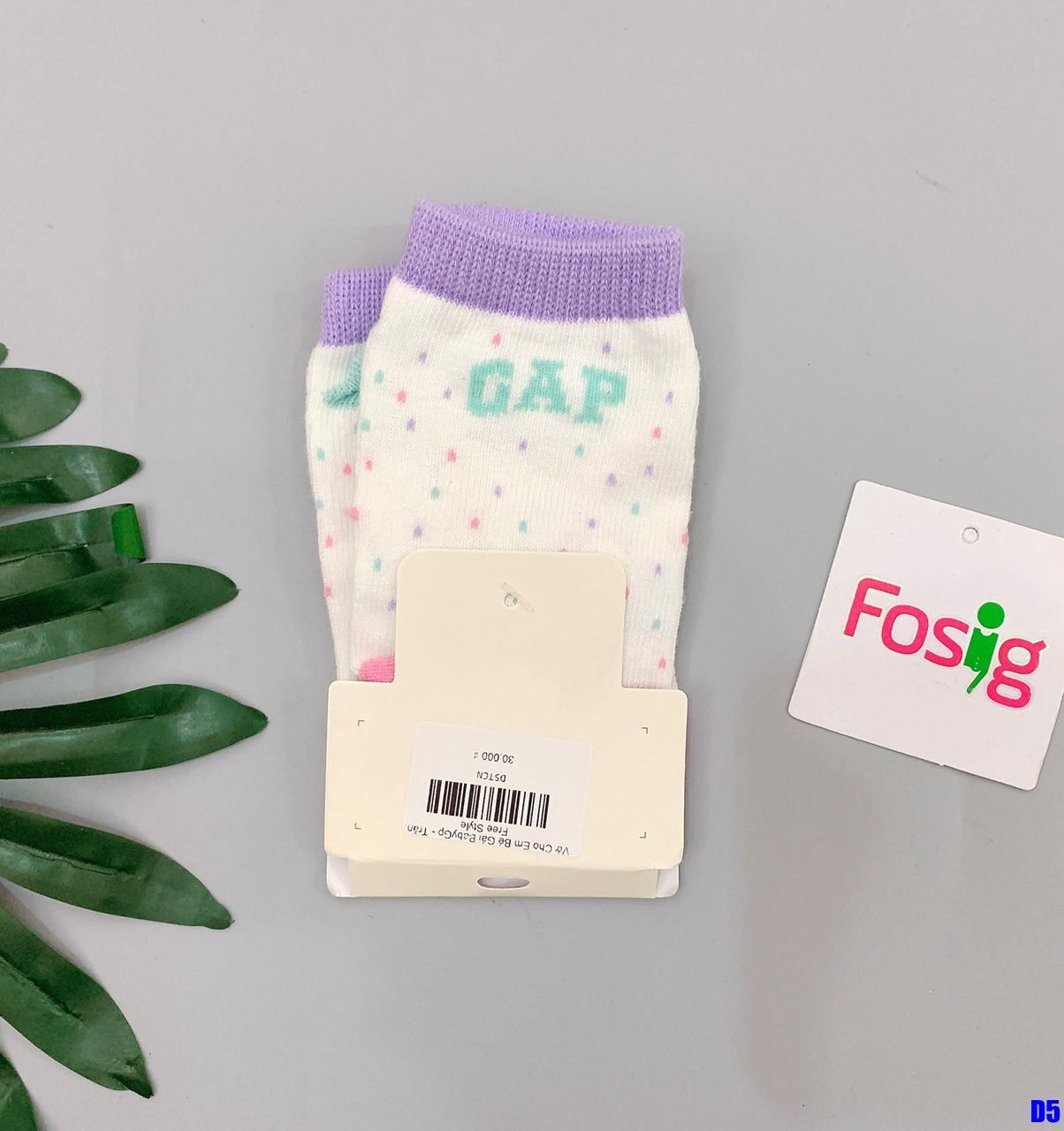 Vớ Cho Em Bé Gái BabyGp - Trắng Chấm Nhỏ